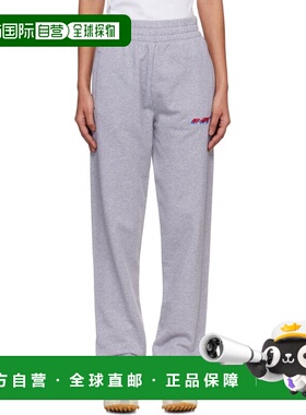 香港直邮潮奢 off-white 女士 灰色 Shadow Cuff 长裤 2CH006S26F