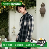 日本直邮GERRY 男女同款 拼色格纹长袖 1h可退 衬衫 GE25SS04