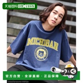 日本直邮WEGO 校园风格 男士 夏秋季 1h可退 时尚 COLLEGE宽松T恤 款