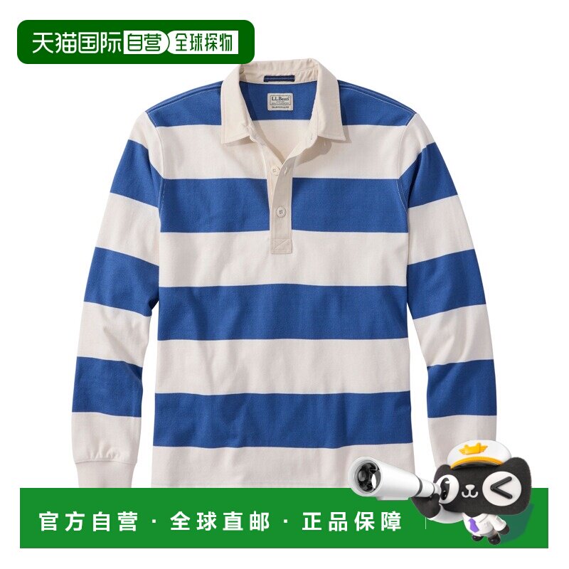 1h可退 日本直邮L.L.Bean 男士 复古柔软橄榄球条纹衫 美国常规版图片
