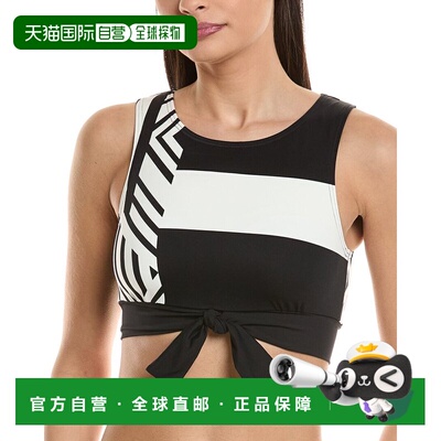 自营Vince Camuto High Neck Bra Top - black 美国奥莱直发