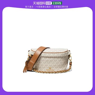 香港直邮潮奢 Michael Kors 女士Slater logo印花腰包