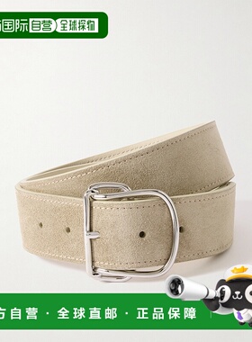 1h可退 香港直邮TOTÊME 女士 涡旋绒面革皮带 252WAM0046LE0072