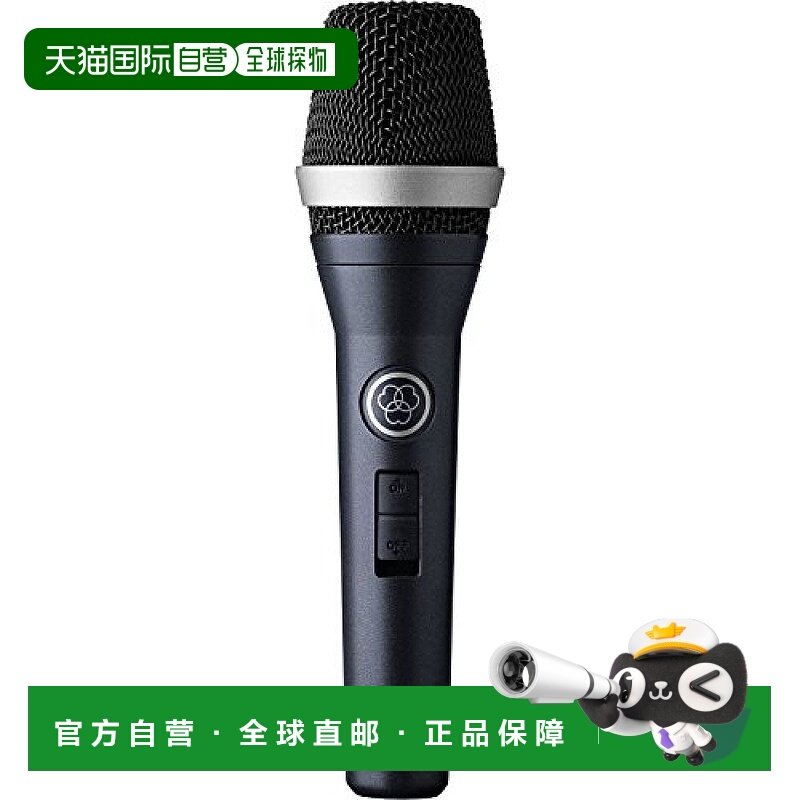 【日本直邮】AKG爱科技影音电器动圈麦克风心形音圈有开关黑色