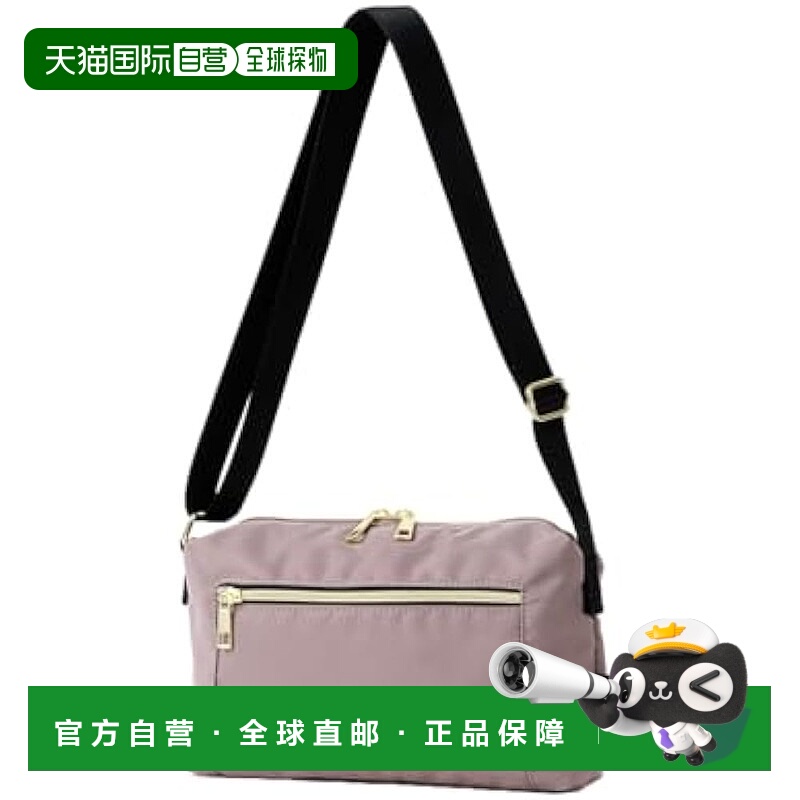 【日本直邮】Legato Largo阿耐洛Urban女士迷你防水斜挎包 米棕色