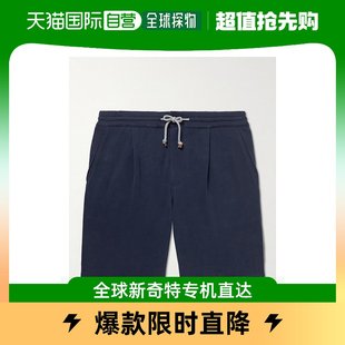 香港直邮潮奢 Cucinelli Brunello 男士 直筒棉针织抽绳短裤