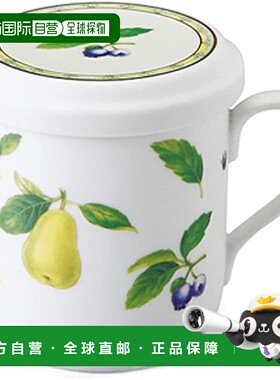 【日本直邮】Narumi鸣海 马克杯 290cc 盖/滤茶器 微波炉 40978-3