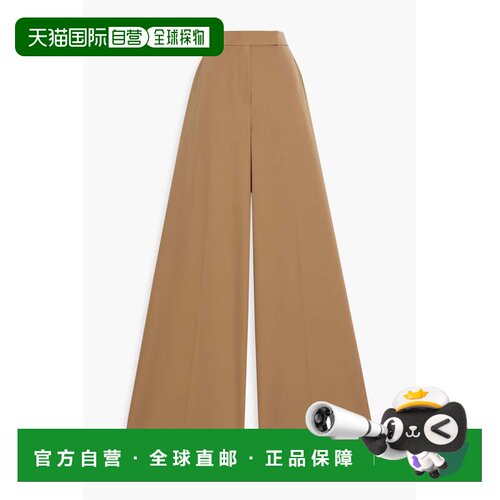 香港直邮MaxMara 麦斯玛拉 女士 Ninfa 羊毛/斜纹布阔腿裤 113101