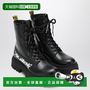 1h可退 香港直邮off-white 女童 “For Walking” combat boots