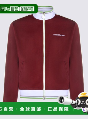 1h可退 香港直邮Casablanca 男士 酒红色毛线衫 MSP26JTP47202