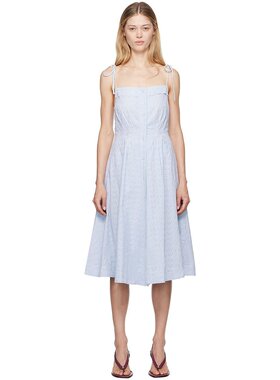 潮奢 Danielle Guizio 女士 蓝色 Acadia 连衣裙 P24403W098