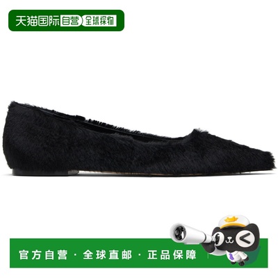 1h可退 香港直邮aeyde 女士 黑色 Cassy Pointed-Toe 芭蕾鞋 A11F