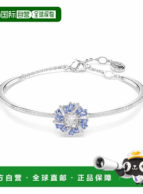 香港直邮SWAROVSKI施华洛世奇蓝色晶饰花朵手镯手链配饰5680014