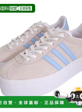日本直邮阿迪达斯女士 Gazelle Up 皮革运动鞋24 厘米尺码FTWWHT