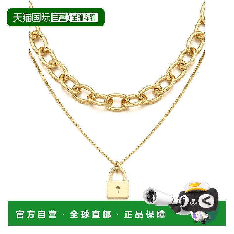 韩国直邮Rita Monica 项链301495230 Lock Layered Necklace