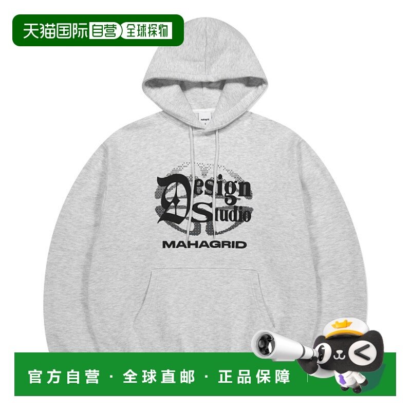 韩国直邮MAHAGRID 男士连帽衫MG2EFMM411ALG DESIGN STUDIO HOODI