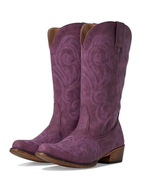 美国直邮roper女士时装靴高筒高跟潮流时尚透气百搭稳定支撑女鞋