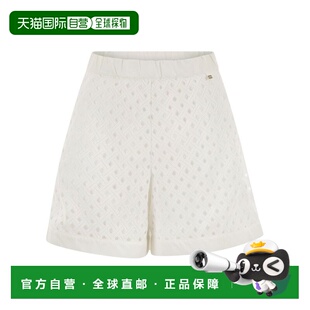 1h可退 香港直邮Herno 女士 镂空松紧腰带短裤 PT000136D12702