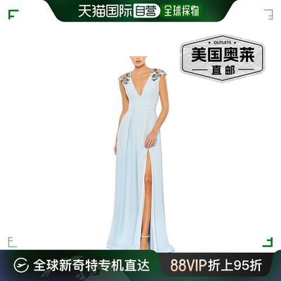 Mac Duggal 无袖礼服 - 粉蓝色 【美国奥莱】直发