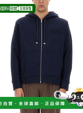 1h可退 香港直邮ETRO 男士针织衫 MRMB0004 SS2025 蓝色卫衣