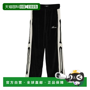 1h可退 香港直邮AMIRI 男士 BONES 长运动裤 AMBMPA1005 black黑