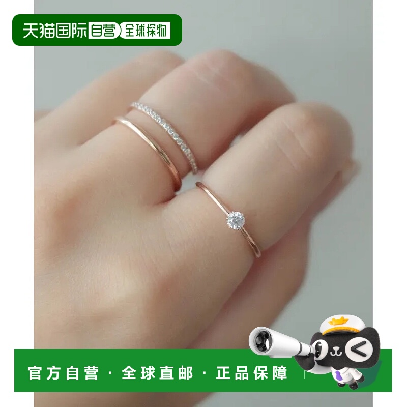 1h可退 日本直邮ebine 女士One Carat Ring 手工精致钻石戒指 316