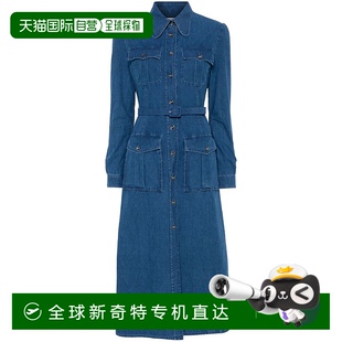 SS2025 1h可退 6B3DA02Q94B558 香港直邮VALENTINO 蓝 女士连衣裙