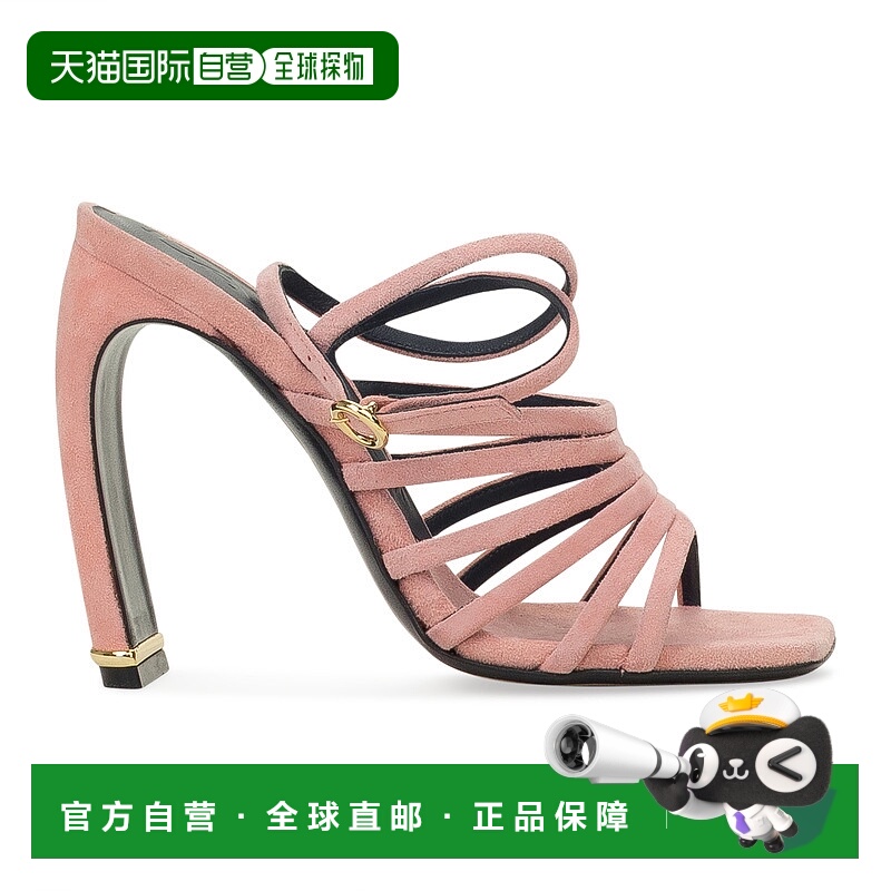 自营lanvinPINK J HEEL 105MM SANDALS HEELS - pink 美国奥莱直