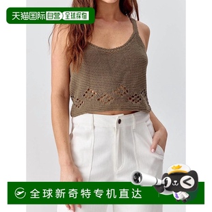 自营 美国奥莱直发 greylinDixie钩针上衣橄榄色 橄榄色