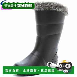 日本直邮MOONSTAR 女士 MF FG23RL 黑色登山靴这款轻便防滑橡胶靴
