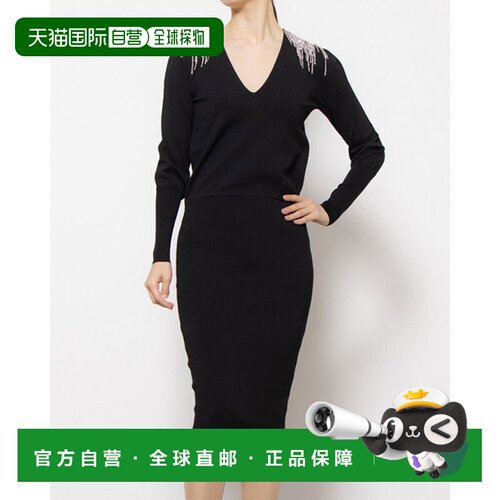 日本直邮Phase Eight 220328050 Nieves 饰肩连衣裙（黑色）性感