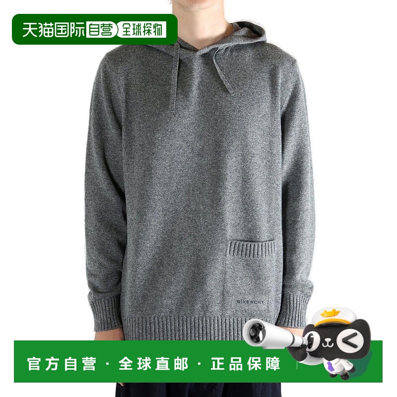 香港直邮Givenchy 纪梵希 男士 灰色连帽衫 BM90VH4YNR