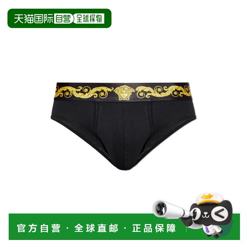 香港直邮VERSACE 男士内裤 10227501A168061B530 SS2026 黑色