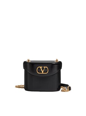 VALENTINO 女士斜挎包 WB0R95GCB0NO SS2025 黑色 徽标化妆包