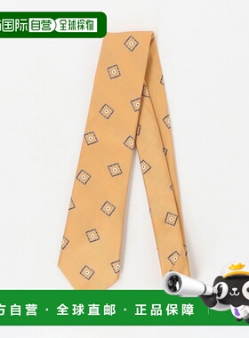 1h可退 日本直邮Altea 男装 8.0cm 宽幅真丝棉混纺小纹领带 31344