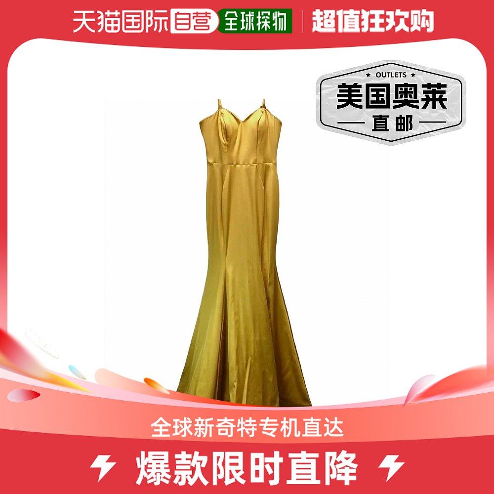 bariano维多利亚甜心金色礼服 - 金色 【美国奥莱】直发