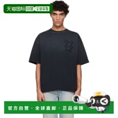 香港直邮AMIRI T恤 男士 1h可退 Oversized 黑色 Quad AMTOJR1