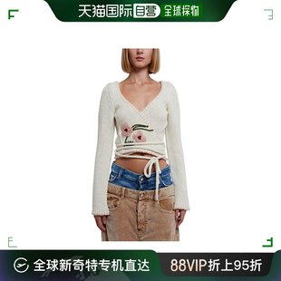 Dsquared2 女士短款 二次方 香港直邮潮奢 刺绣针织衫