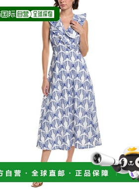 自营Milly Butterfly Eyelet Dress - blue 美国奥莱直发