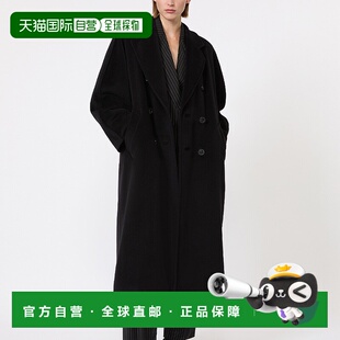 自营欧洲直邮Max Mara女士羊毛羊绒廓形双排扣101801大衣外套
