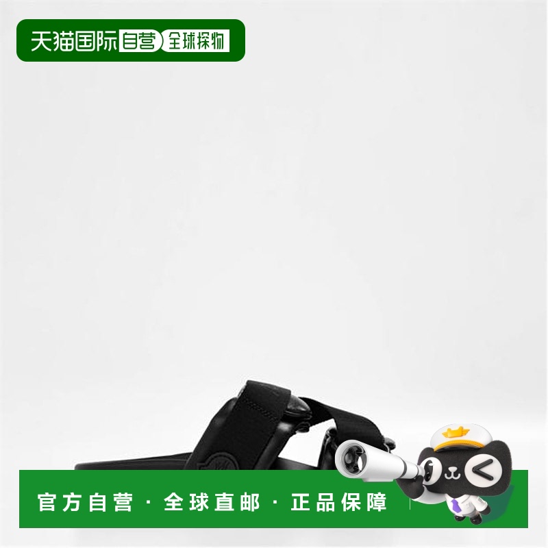 1h可退 香港直邮Moncler 盟可睐 女士 Ld51 带状凉鞋 black黑色
