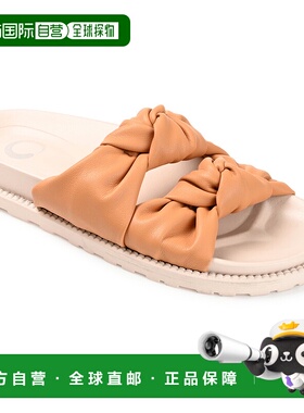 自营Journee Collection 女士 Melanie 凉鞋 - 棕褐色 美国奥莱直