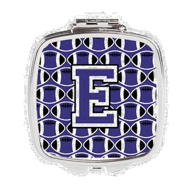 自营 Carolines Treasures CJ1068-ESCM 字母 E 足球紫色和白色紧