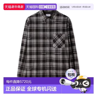 翻领衬衫 长袖 OMES003F23FAB001 White 香港直邮Off