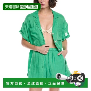 自营Vitamin A Playa Pocket Linen Blouse - multi 美国奥莱直发