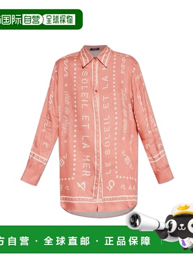 香港直邮BALMAIN 女士衬衫 GF0HS435VI92OKH SS2026 粉红色 Print