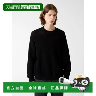 日本直邮GUESS 卫衣 长袖圆领纹理针织 JBLK