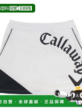 日本直邮Callaway-Callaway高尔夫裙春季夏季徽标印刷8way stretc