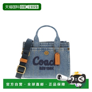 香港直邮Coach蔻驰 女士棉单肩斜挎手提包CZ100B4IN 女包 专柜款