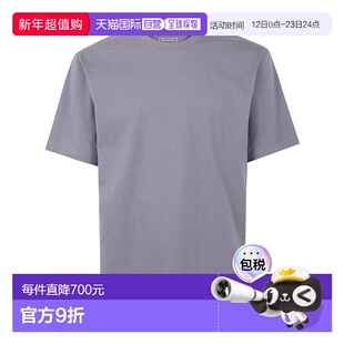 1h可退 香港直邮Y-3 男士 徽标印花圆领T恤 JZ0717GRANITE